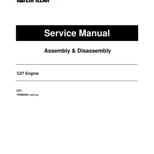 Caterpillar CAT C27 Engine Service Repair Manual (TWM00001 and up) - Image 1