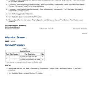 Caterpillar CAT C4.4 Engine Machine Service Repair Manual (44800001 and up) - Image 4