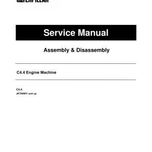 Caterpillar CAT C4.4 Engine Machine Service Repair Manual (JKT00001 and up) - Image 1