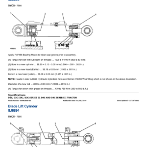 Caterpillar CAT D3C II Track-Type Tractor Service Repair Manual (4HJ00001 and up) - Image 3