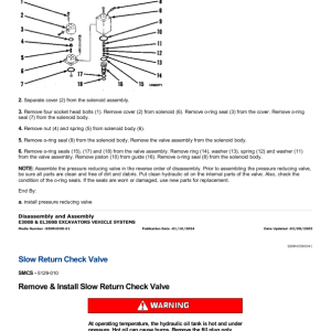 Caterpillar CAT E300B Excavator Service Repair Manual (1WJ00001 and up) - Image 4