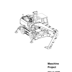 Sennebogen 821.0.1278 Operators, Maintenance and Parts Manual