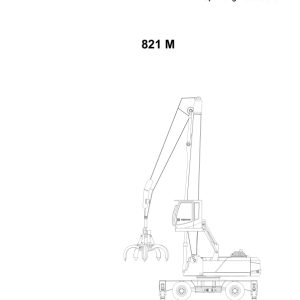 Sennebogen 821.0.983 Operators, Maintenance and Parts Manual