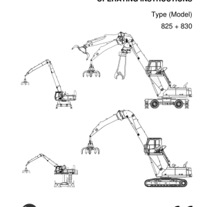 Sennebogen 825.0.1352 Operators, Maintenance and Parts Manual