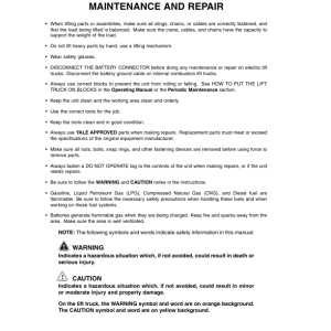 Yale MP20AP Pallet Truck A485 Service Repair Manual - Image 4