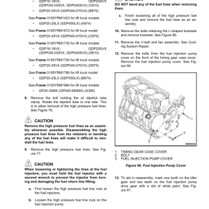 Yale GC040VX, GLC040VX, GC050VX, GLC050VX, GC060VX, GLC060VX Forklift A390 Service Repair Manual - Image 3