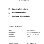 Sennebogen 821.0.1278 Operators, Maintenance and Parts Manual - Image 3
