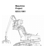 Sennebogen 825.0.1061 Operators, Maintenance and Parts Manual