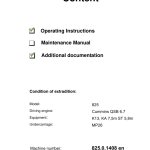 Sennebogen 825.0.1408 Operators, Maintenance and Parts Manual - Image 2