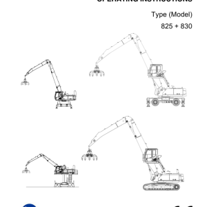 Sennebogen 825.0.1422 Operators, Maintenance and Parts Manual