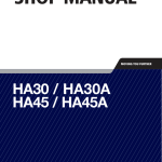 Hyundai HA30, HA30A, HA45, HA45A Articulated Dump Truck Service Repair Manual - Image 1
