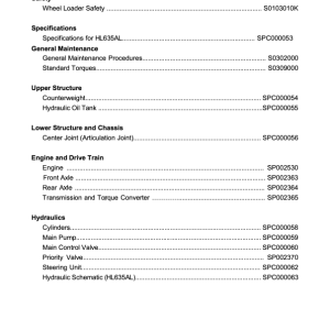 Hyundai HL635AL Wheel Loaders Service Repair Manual - Image 1