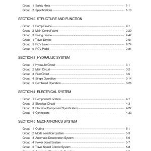 Hyundai HX130 LCR Crawler Excavator Service Repair Manual - Image 1