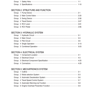 Hyundai HX210HD, HX220HD Crawler Excavator Service Repair Manual - Image 1