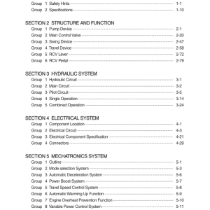 Hyundai HX220 L Crawler Excavator Service Repair Manual - Image 1