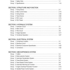 Hyundai HX220 L EPFC Crawler Excavator Service Repair Manual - Image 1