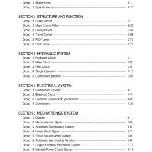 Hyundai HX220 NL Crawler Excavator Service Repair Manual - Image 1