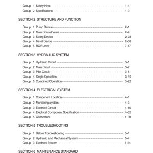 Hyundai R60CR-9 Crawler Excavator Service Repair Manual - Image 1