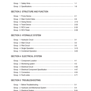 Hyundai R80CR-9A Crawler Excavator Service Repair Manual - Image 1