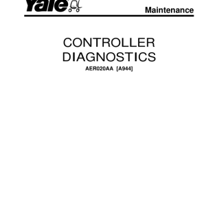 Yale AER020AA Lift Truck A944 Service Repair Manual - Image 3