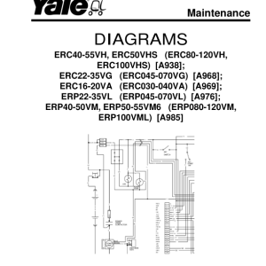 Yale ERC030VA, ERC035VA, ERC040VA Forklift A969 Service Repair Manual - Image 3