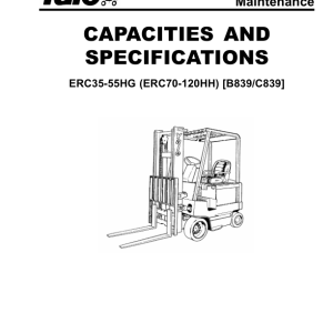 Yale ERC070HH, ERC080HH, ERC100HH, ERC120HH Forklift C841 Service Repair Manual - Image 3