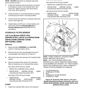 Yale ERC16VA, ERC18VA, ERC20VA Forklift A969 Service Repair Manual - Image 5