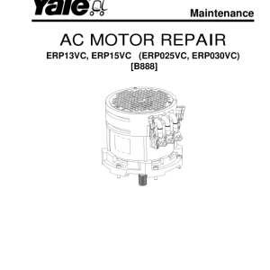 Yale ERP025VC, ERP030VC Electric Forklift B888 Service Repair Manual - Image 3