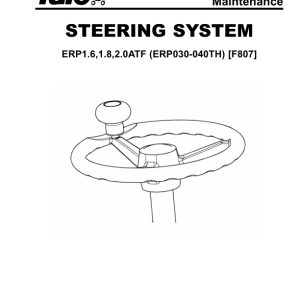 Yale ERP030TH, ERP035TH, ERP040TH Forklift F807 Series Repair Manual - Image 4