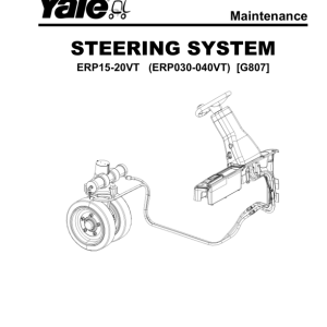 Yale ERP030VT, ERP035VT, ERP040VT Forklift G807 Series Repair Manual - Image 3