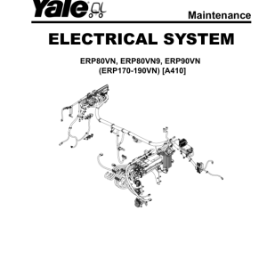 Yale ERP170VN, ERP175VN36, ERP190VN Forklift A410 Service Repair Manual - Image 3