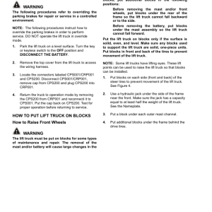 Yale ESC030AD, ESC035AD, ESC040AD Stand Up Forklift C883 Series Repair Manual - Image 4