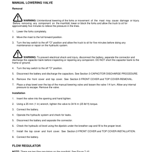 Yale ESC030ZA, ESC035ZA, ESC040ZA, ESC050ZA Forklift Z945 Series Repair Manual - Image 4