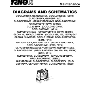 Yale GC030VX, GC035VX, GC040VX, GC040SVX Forklift C809 Service Repair Manual - Image 4