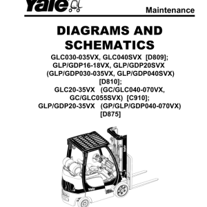 Yale GC040VX, GC050VX, GC055SVX, GC60VX, GC070VX Forklift C910 Series Repair Manual - Image 4