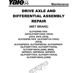 Yale GDC135VX, GDC155VX, GDC135VX, GDC155VX Forklift D879 Series Repair Manual - Image 4