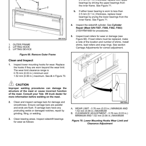 Yale GDP040VX, GDP050VX, GDP060VX, GDP070VX Forklift B875 Service Repair Manual - Image 4