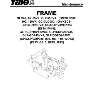 Yale GDP080VX, GDP090VX, GDP100VX, GDP110VX, GDP120VX Forklift F813 Series Repair Manual - Image 4