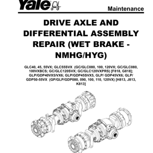 Yale GDP080VX, GDP090VX, GDP100VX, GDP110VX, GDP120VX Forklift J813 Series Repair Manual - Image 4