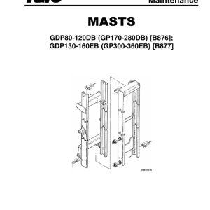 Yale GDP130EB, GDP140EB, GDP160EB Forklift B877 Service Repair Manual - Image 3