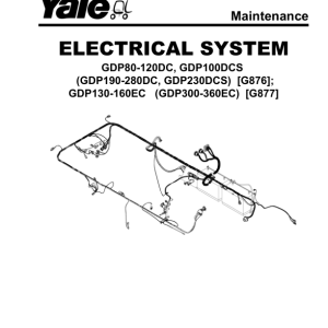 Yale GDP130EC, GDP140EC, GDP160EC Forklift G877 Series Repair Manual - Image 3