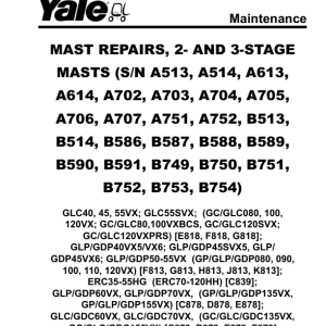 Yale GDP135VX, GDP155VX, GDP135VX, GDP155VX Forklift D878 Series Repair Manual - Image 3