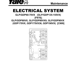 Yale GDP170VX, GDP175VX36, GDP190VX Forklift C909 Series Repair Manual - Image 3