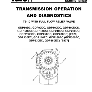 Yale GDP300EC, GDP330EC, GDP360EC Forklift E877 Series Repair Manual - Image 3