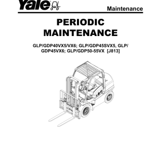 Yale GDP40VX5, GDP40VX6, GDP45VX6, GDP50VX, GDP55VX Forklift J813 Series Repair Manual - Image 4