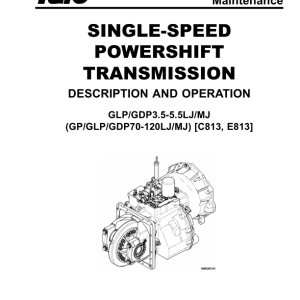 Yale GDP70LJ, GDP80LJ, GDP90LJ, GDP100MJ, GDP100MJ, GDP120MJ Forklift E813 Series Repair Manual - Image 3