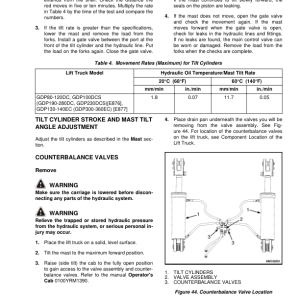 Yale GDP80DC, GDP90DC, GDP100DC, GDP100DCS, GDP120DC Forklift E876 Series Repair Manual - Image 5