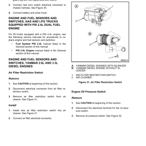 Yale GLC20VX, GLC25VX, GLC30VX Forklift A390 Service Repair Manual - Image 3