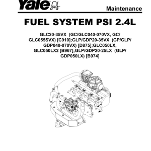 Yale GLC20VX, GLC25VX,GLC30VX, GLC35VX Forklift C910 Series Repair Manual - Image 5