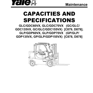 Yale GLC60VX, GLC70VX, GDC60VX, GDC70VX Forklift C879 Series Repair Manual - Image 5